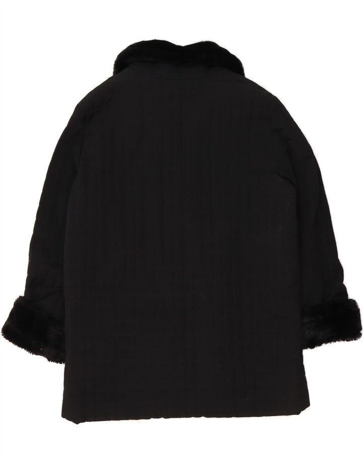 ANDREW MARC Womens Overcoat UK 18 XL Black Polyester Vintage Andrew Marc and Second-Hand Andrew Marc from Messina Hembry 