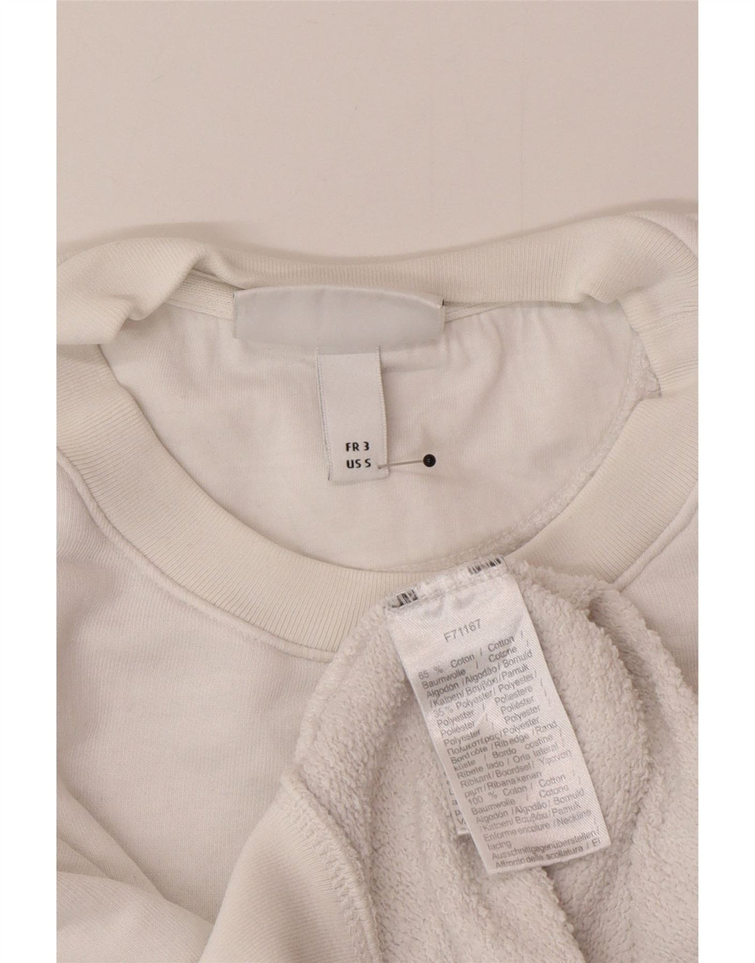 Felpa grafica da uomo Lacoste, taglia 3, piccola, in cotone bianco
