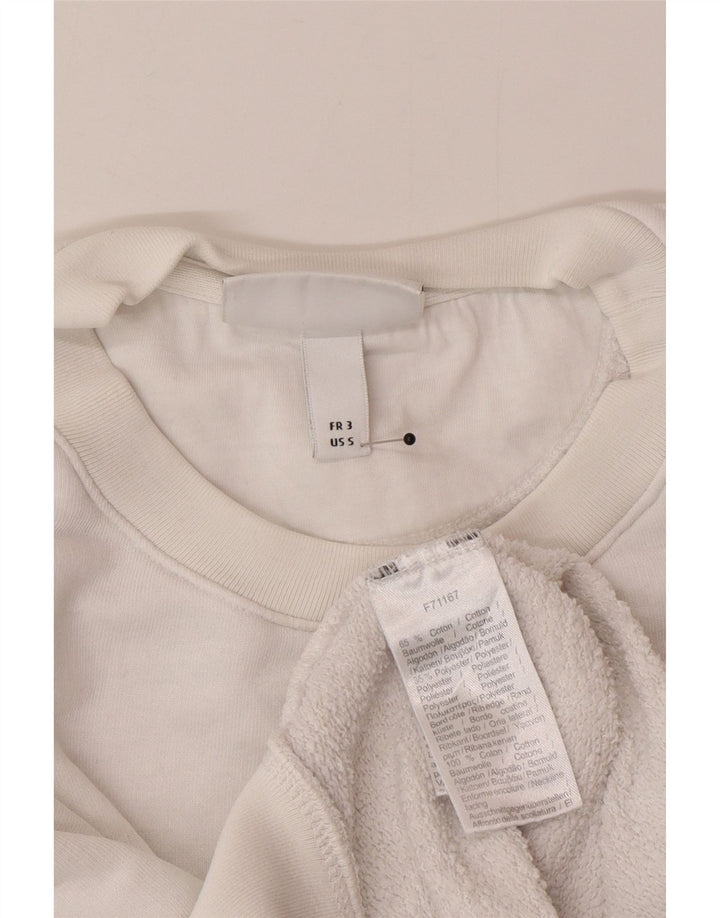 Felpa grafica da uomo Lacoste, taglia 3, piccola, in cotone bianco