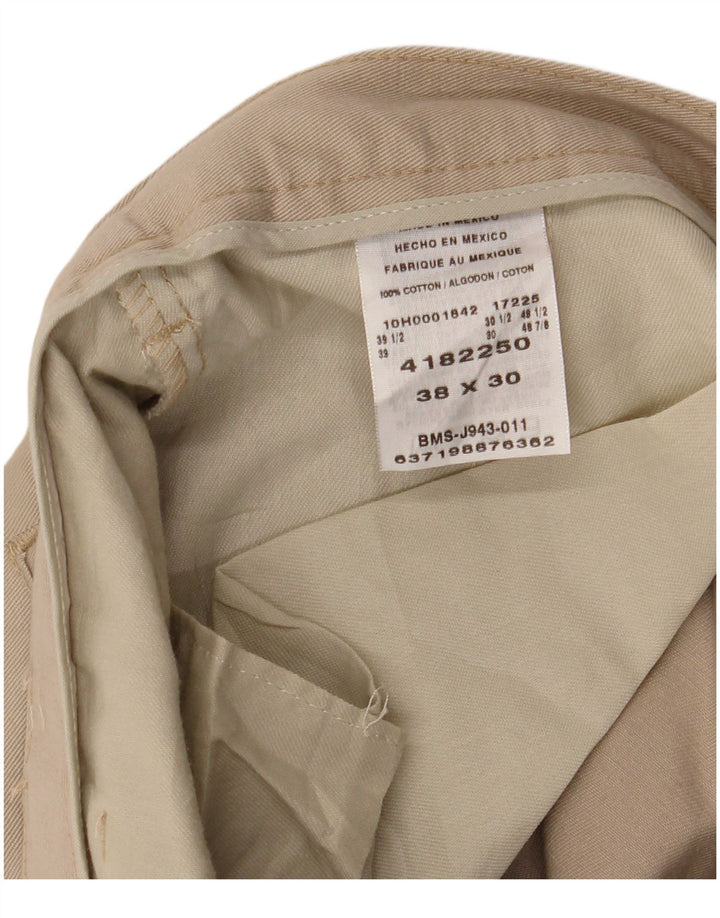 Pantaloni chino dritti da uomo LEE W38 L30 in cotone beige