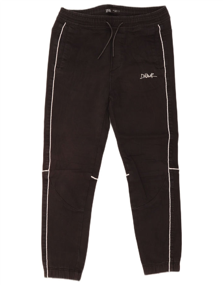 Pantaloni da tuta da uomo Zara Joggers in cotone nero medio