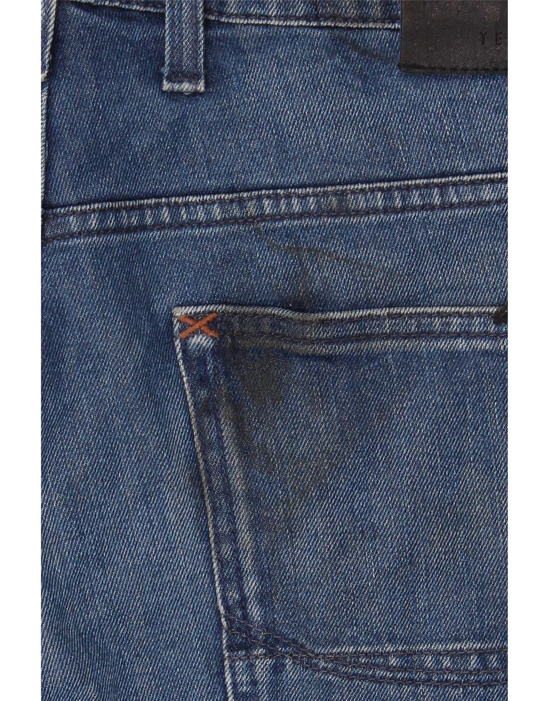 Jeans dritti da uomo Ted Baker W36 L34 cotone blu
