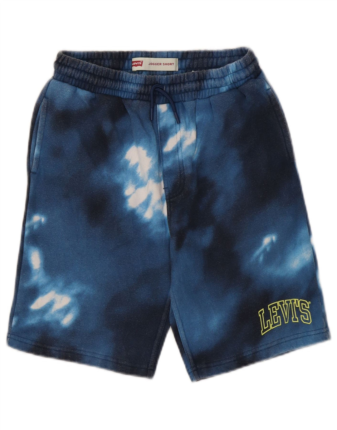 Pantaloncini sportivi con grafica LEVI'S per ragazzi 12-13 anni, grandi, in cotone tie dye blu