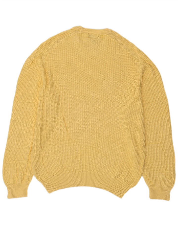 LES COPAINS Maglione girocollo da donna con aquila blu IT 48 XL Giallo