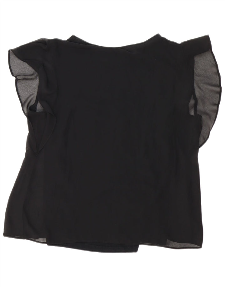 Top Camicetta Da Donna ZARA UK 16 Large Nero