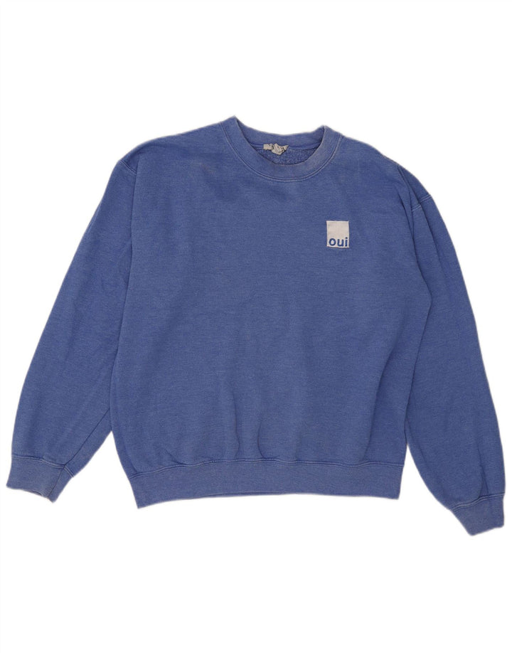 Topshop Felpa da donna Maglione UK 12 Blu medio