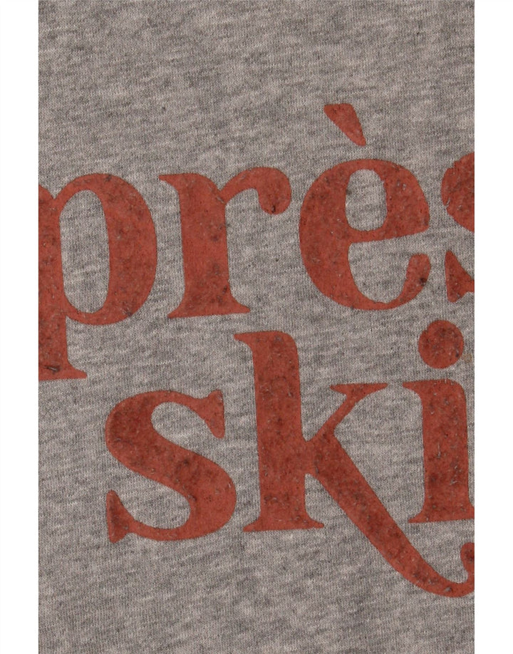 Felpa grafica da donna Fat Face Felpa UK 14 Cotone grigio medio