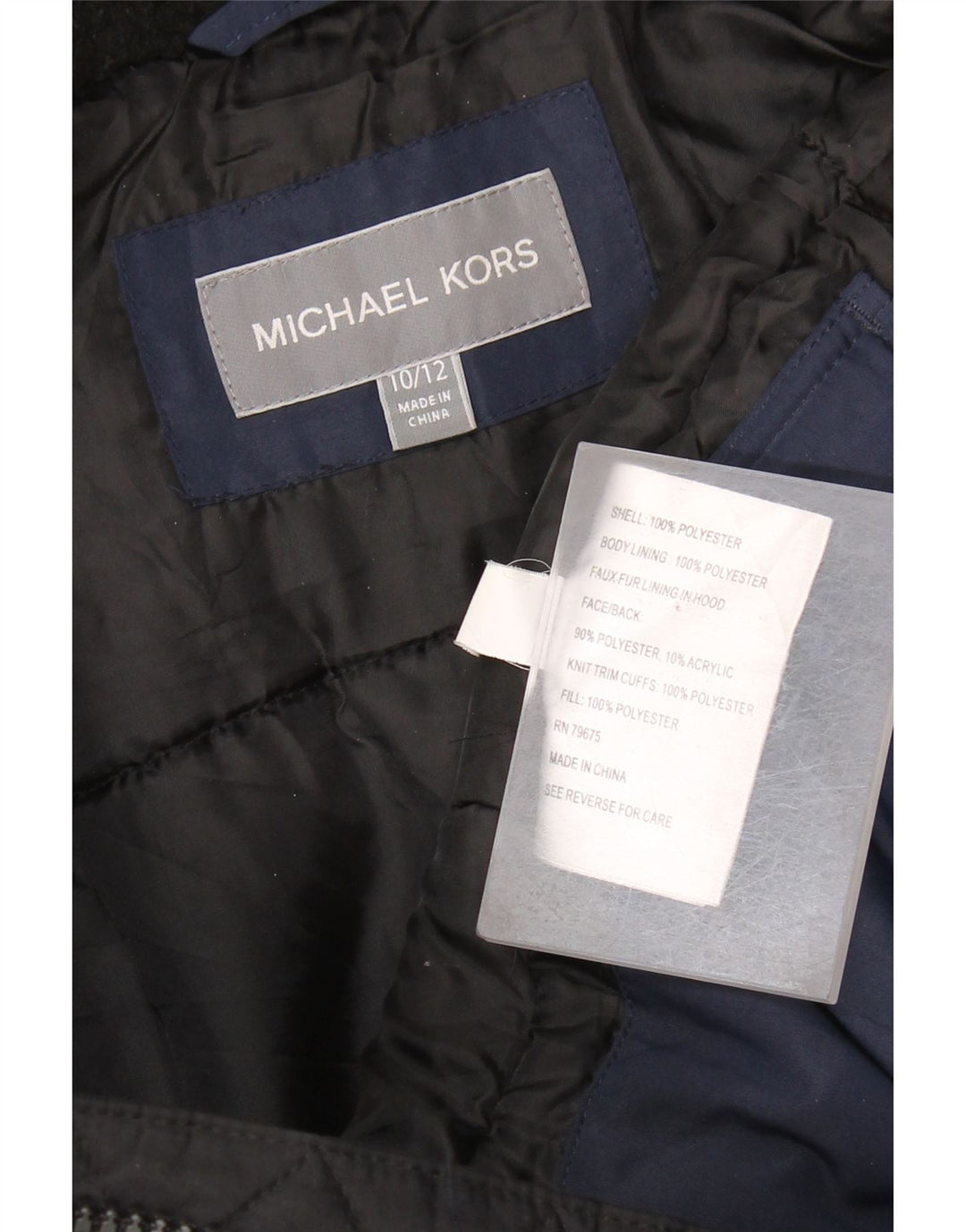 Giacca a vento da bambino MICHAEL KORS 10-11 anni Colorblock blu navy