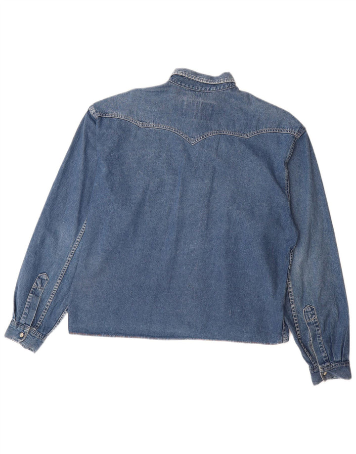 Camicia di jeans da uomo Levi's in cotone blu medio