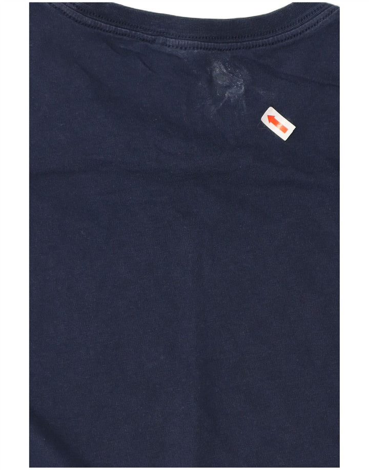 T-shirt grafica da uomo ADIDAS Top Small in cotone blu navy