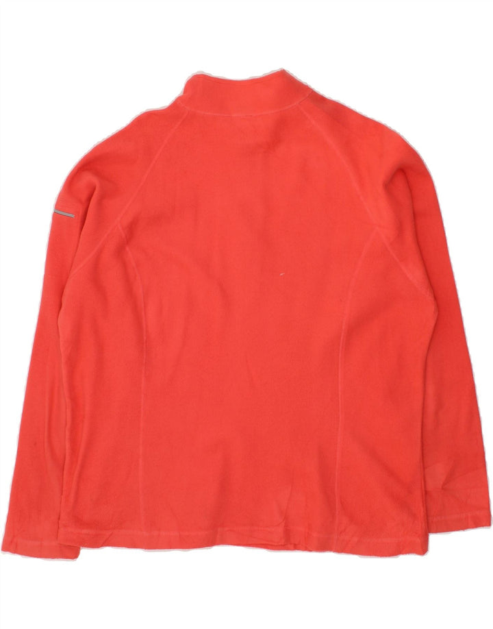 L.L.BEAN Womens Zip Neck Fleece Jumper UK 18 XL Red Polyester Vintage L.L.Bean and Second-Hand L.L.Bean from Messina Hembry 