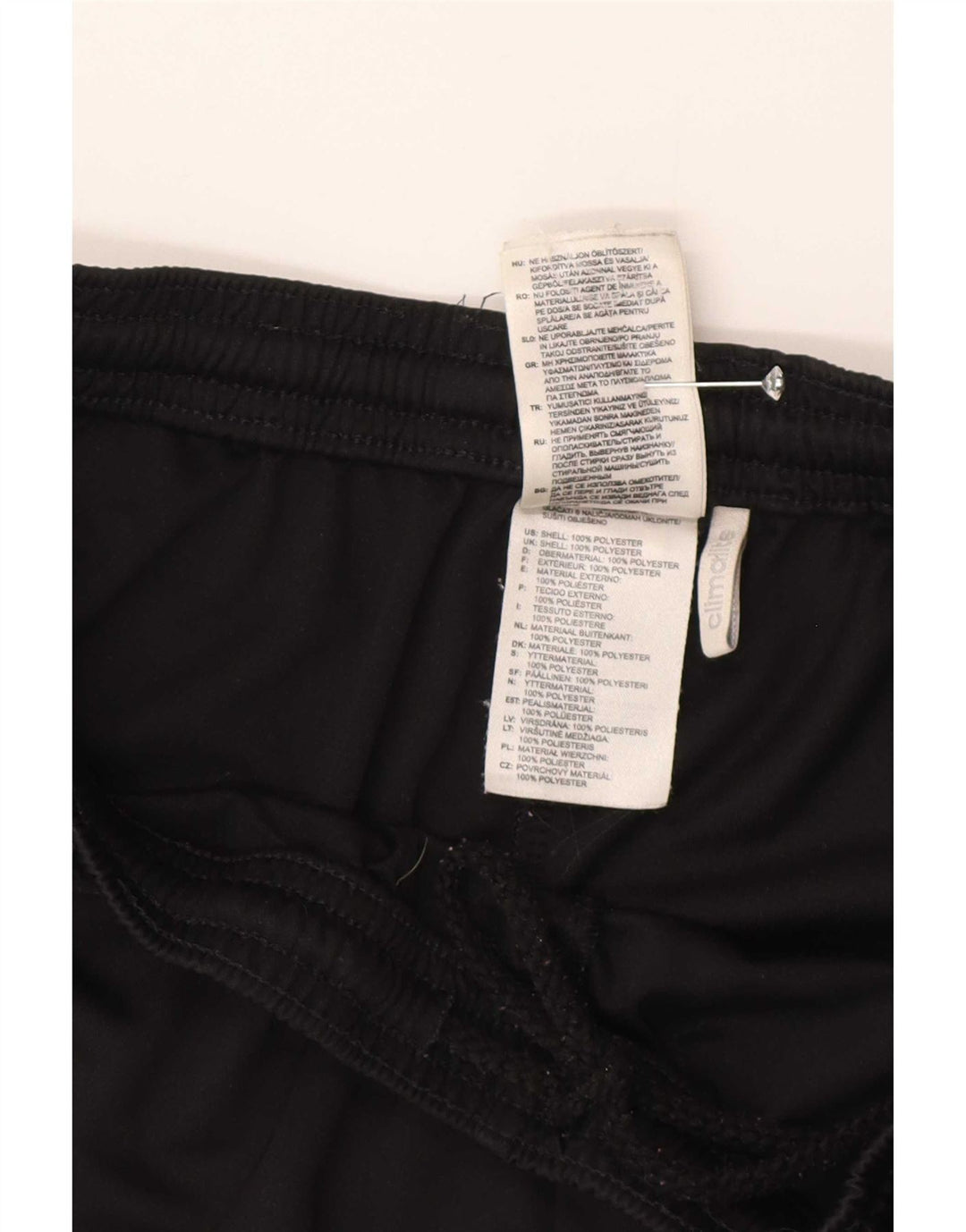 Pantaloncini sportivi Adidas Climalite da uomo medio poliestere nero