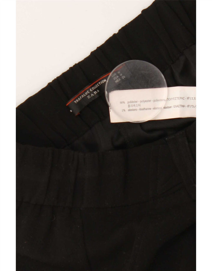 Pantaloni Capri a gamba larga da donna Zara medi W28 L22 poliestere nero