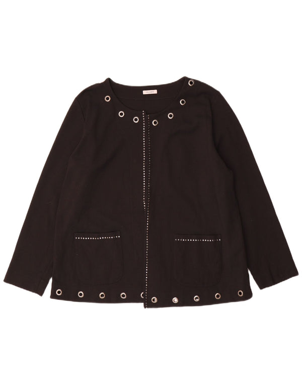 Giacca blazer aperta oversize da donna Fiorella Rubino UK 14 media nera