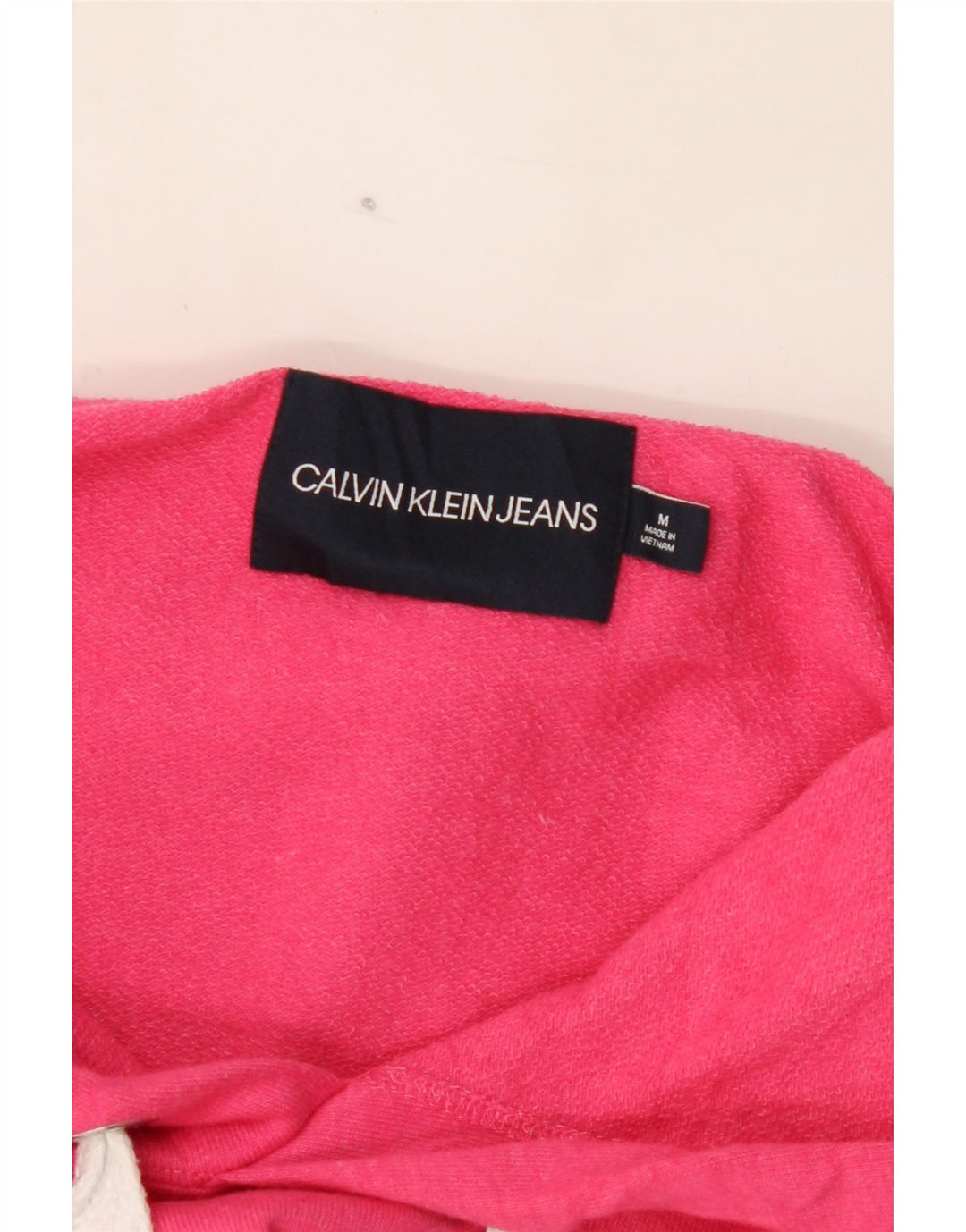 CALVIN KLEIN JEANS Womens Hoodie Jumper UK 14 Medium Multicoloured Vintage Calvin Klein Jeans and Second-Hand Calvin Klein Jeans from Messina Hembry 
