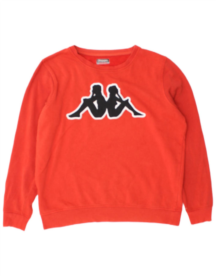 Felpa grafica da uomo Kappa Maglione rosso medio