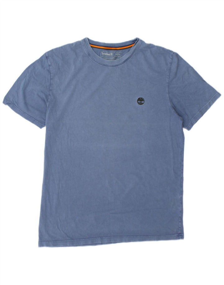 Timberland T-shirt da uomo vestibilità regolare Top in cotone blu medio