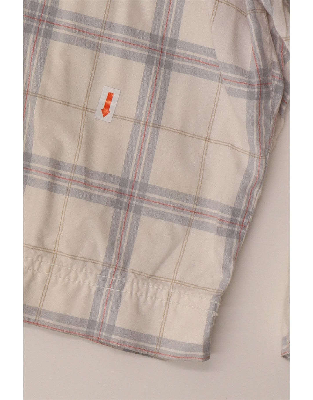 CALVIN KLEIN Pantaloncini cargo da uomo W32 cotone medio a quadri bianchi