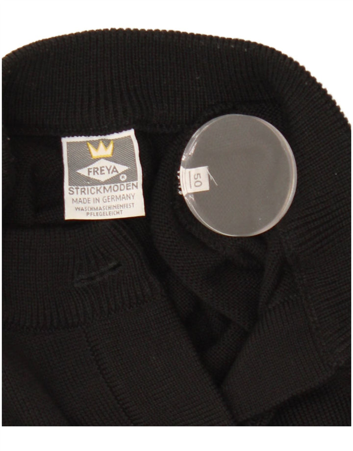 Maglione cardigan da donna Strickmoden EU 50 2XL Nero poliacrilico