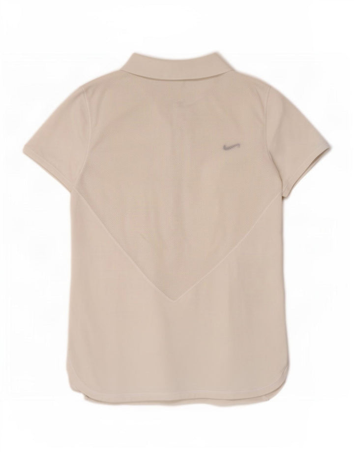 Polo Nike da donna UK 8/10 piccola bianco sporco