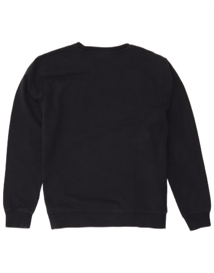 Felpa grafica da uomo Bear Bear Maglione medio in cotone blu navy