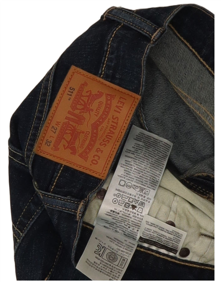 Jeans Levi's 511 Slim da donna W27 L32 in cotone blu navy