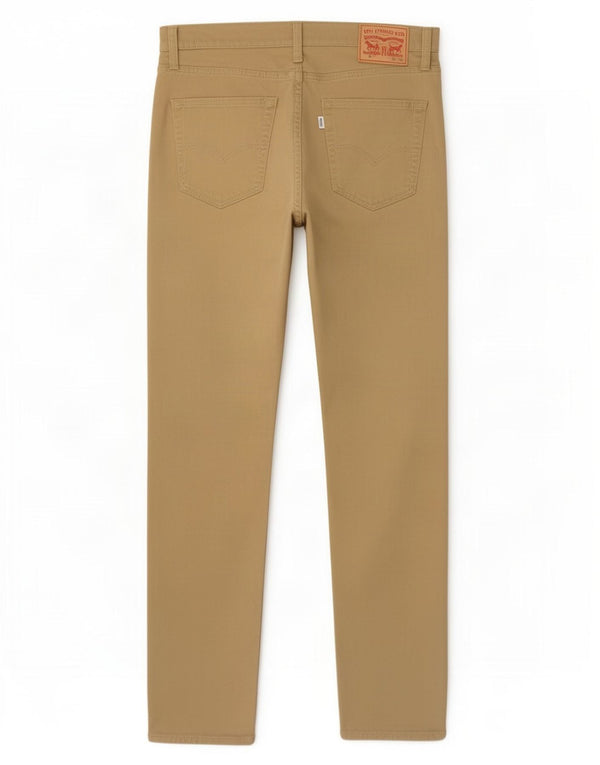 Levi's Uomo 511 Pantaloni Casual Slim W32 L32 Cotone Beige