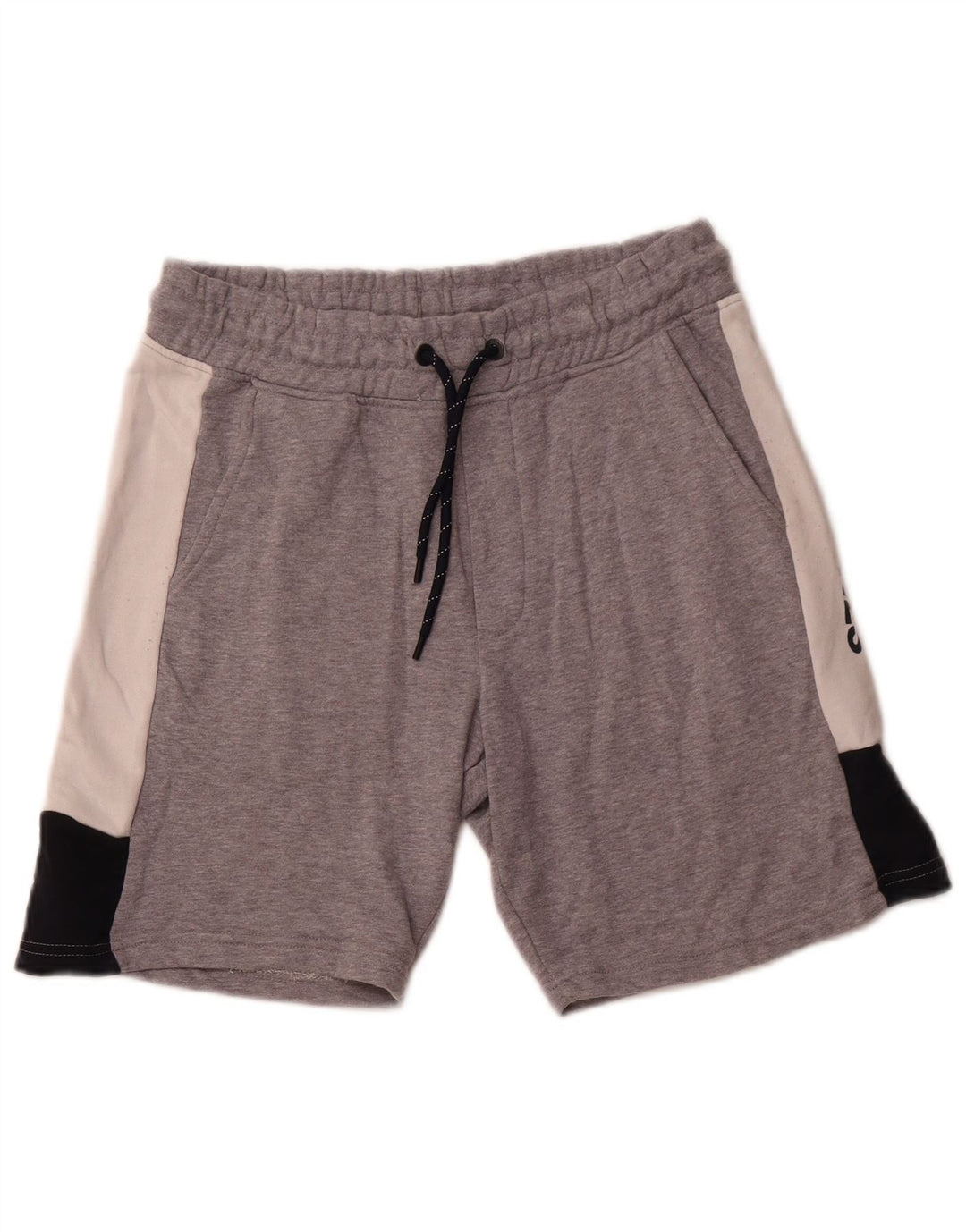 JACK & JONES Pantaloncini sportivi con grafica da uomo Small in cotone color block grigio