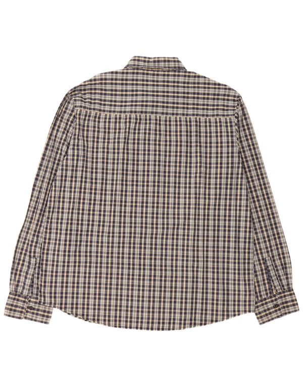 Camicia da uomo LEVI'S XL in poliestere a quadri blu navy