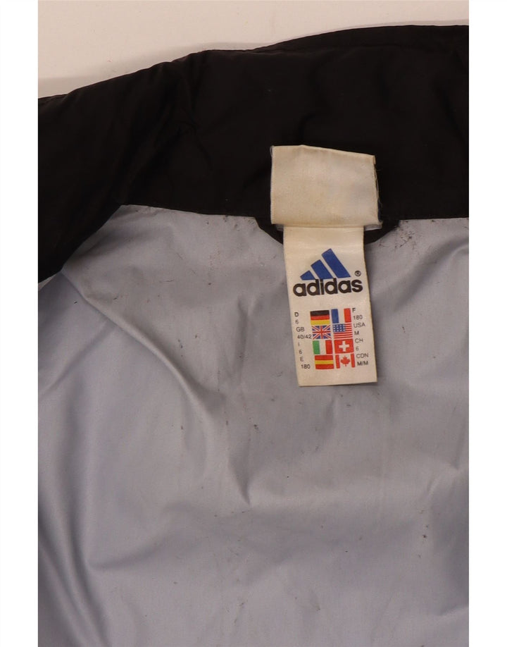 Giacca antipioggia da uomo Adidas UK 40/42 nylon color block nero medio