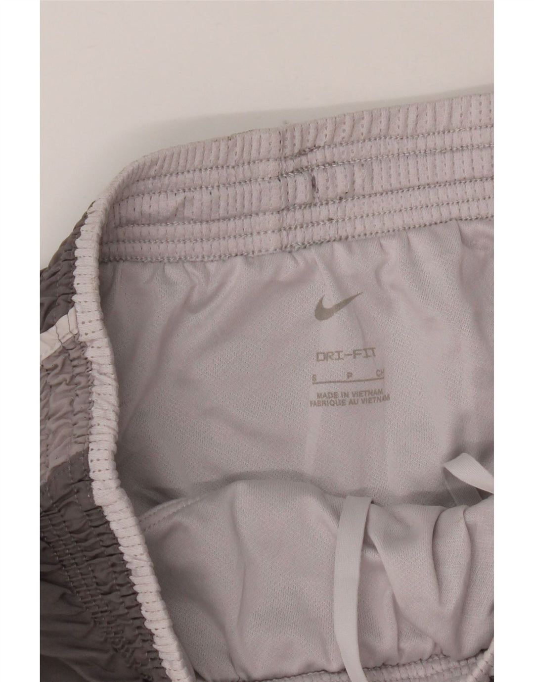 Pantaloncini sportivi Nike Dri Fit da donna UK 10 piccoli poliestere grigio