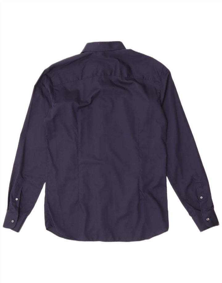 Camicia da uomo Regular Fit Jack & Jones in cotone blu navy medio