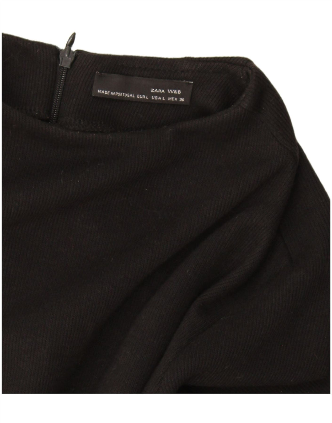 Abito maglione Zara da donna UK 14 grande nero