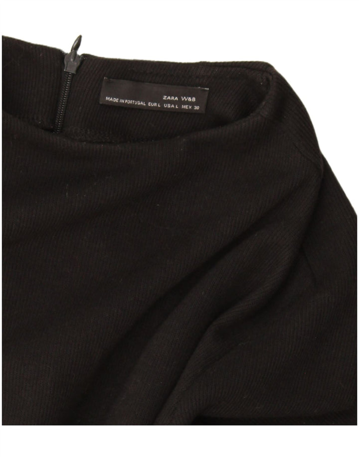 Abito maglione Zara da donna UK 14 grande nero