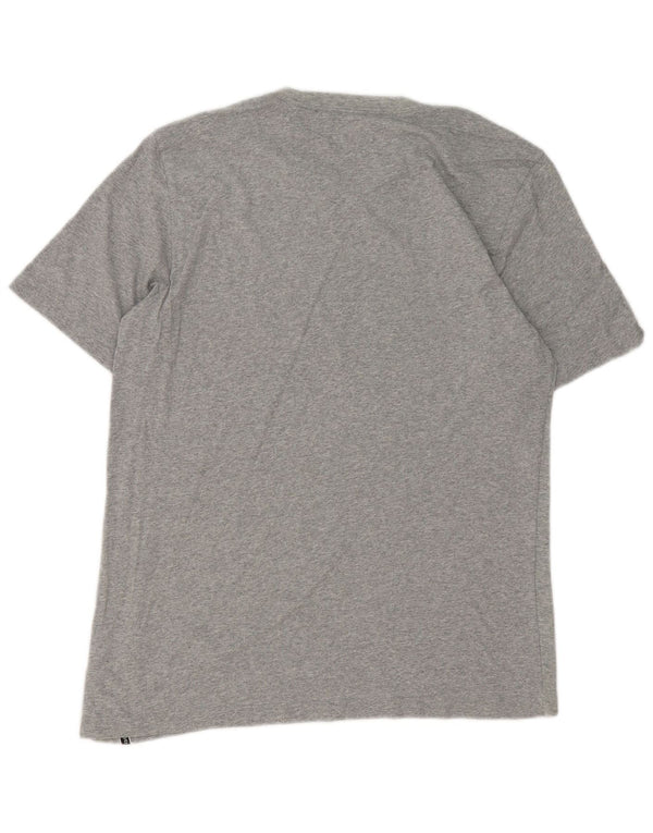 T-shirt grafica da uomo Champion Top grande in cotone grigio