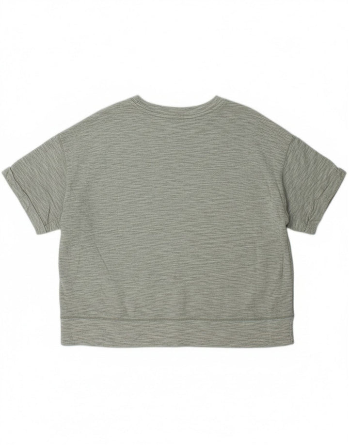 T-shirt oversize da donna Eddie Bauer Top UK 18 XL Poliestere screziato verde