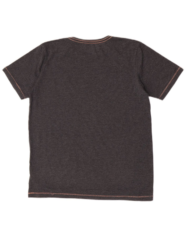 T-shirt grafica Quiksilver per ragazzi 15-16 anni in cotone grigio