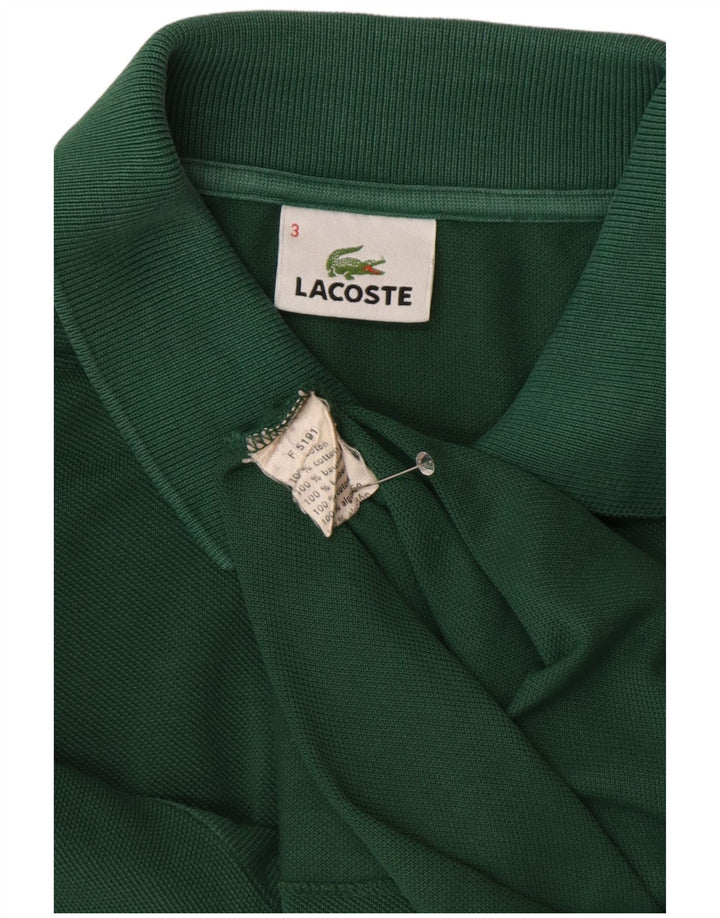 Polo da uomo LACOSTE taglia 3 piccola in cotone verde
