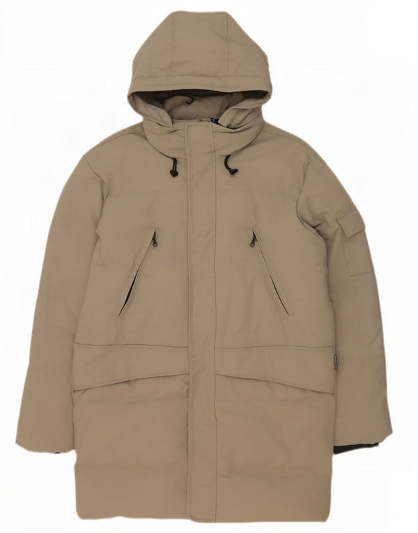 Cappotto imbottito con cappuccio da uomo Diadora UK 40 Large Verde in poliammide