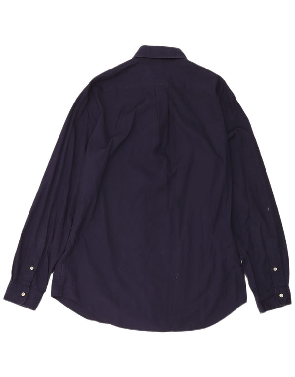 Polo Ralph Lauren Camicia da uomo grande in cotone blu navy