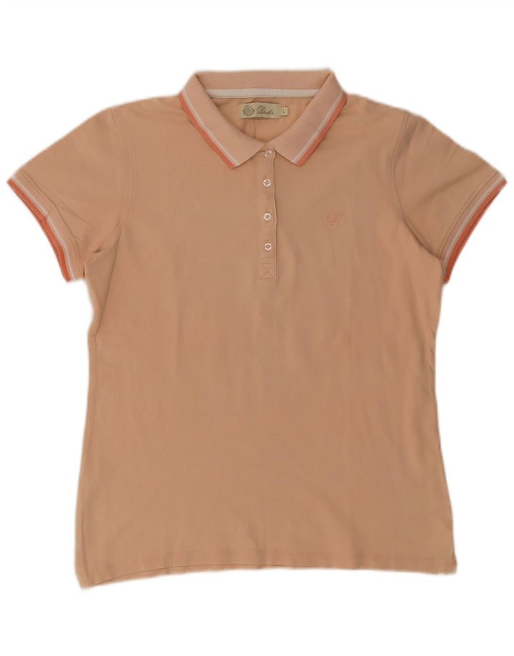 Polo da donna Dack's UK 14 Large in cotone arancione
