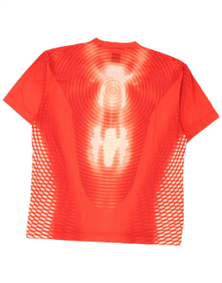 T-shirt da uomo Fila Top Large arancione Tie Dye in poliestere
