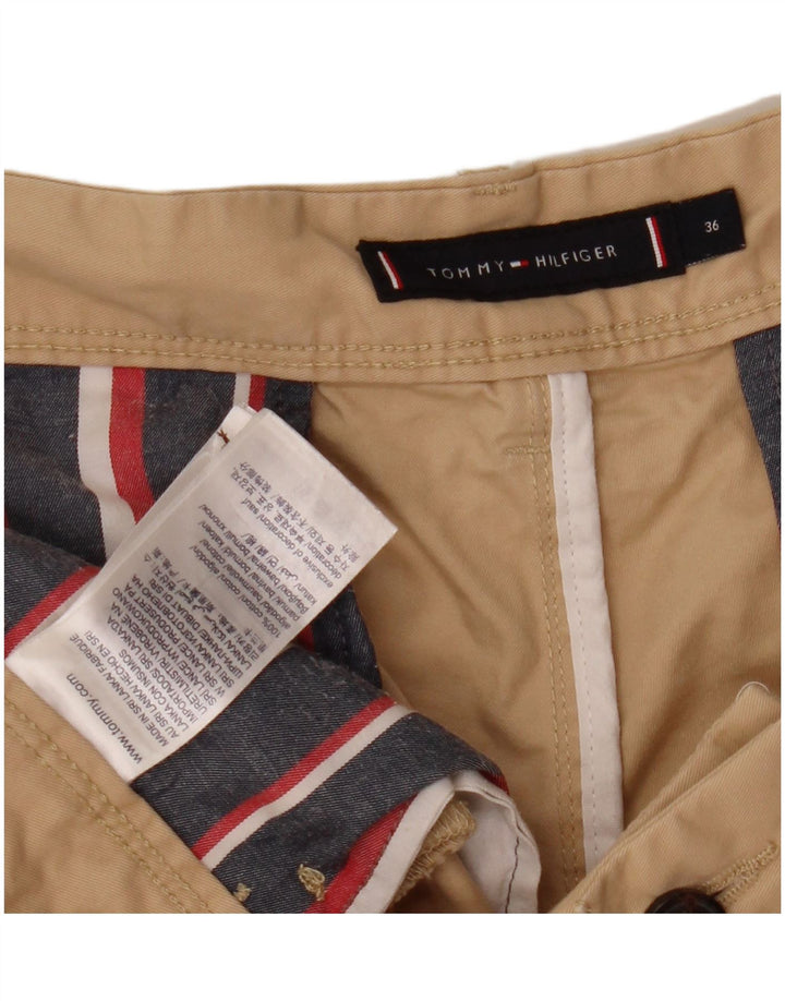 Pantaloncini cargo da uomo Tommy Hilfiger W36 grandi in cotone beige