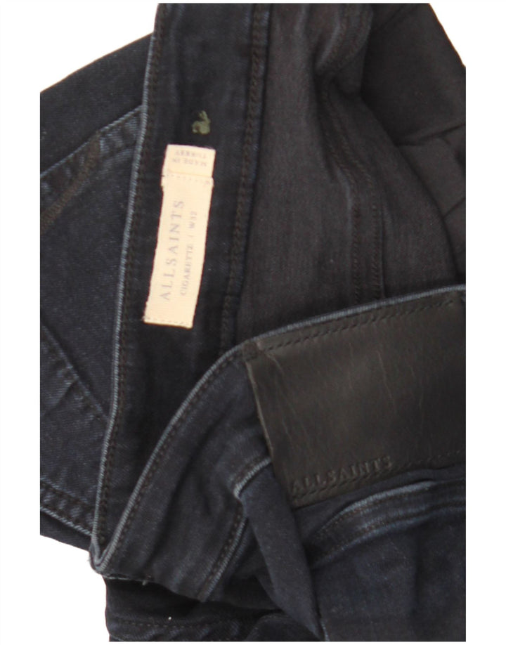 Jeans slim a sigaretta da uomo All Saints W32 L32 cotone blu navy