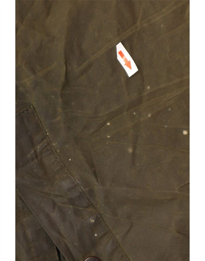 Giacca da uomo in cotone cerato Barbour UK 46 3XL Cotone kaki