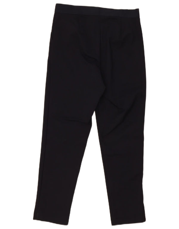 Pantaloni casual a vita alta da donna Marks & Spencer UK 12 Medium W30 L27 Navy