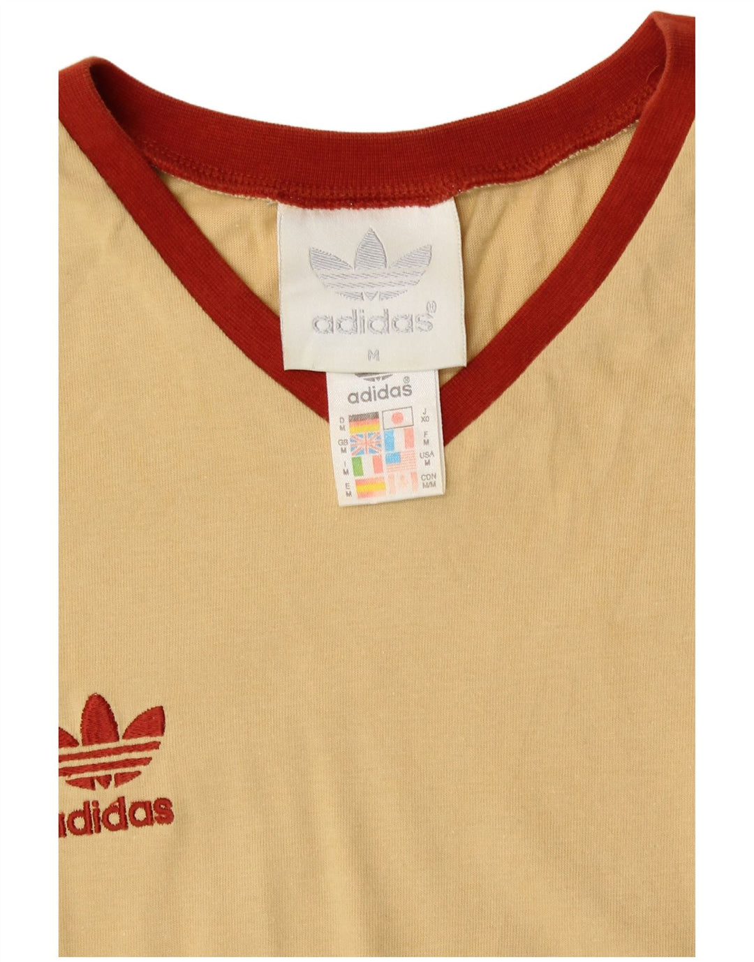 Maglietta ADIDAS da donna Top UK 14 media gialla