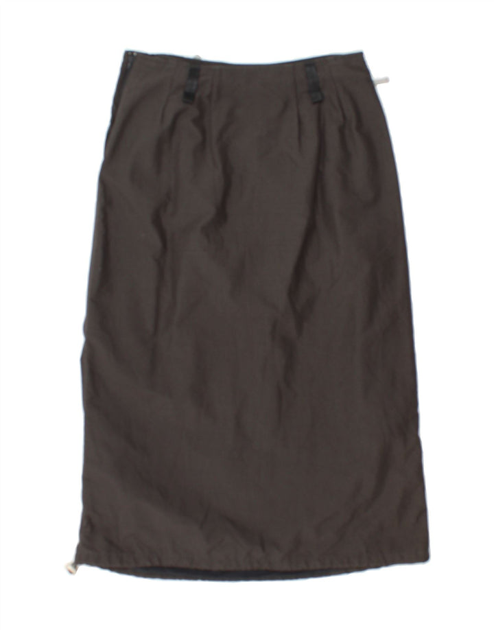 MURPHY & NYE Womens Midi Skirt W28 Medium  Grey Polyester Vintage Murphy & Nye and Second-Hand Murphy & Nye from Messina Hembry 