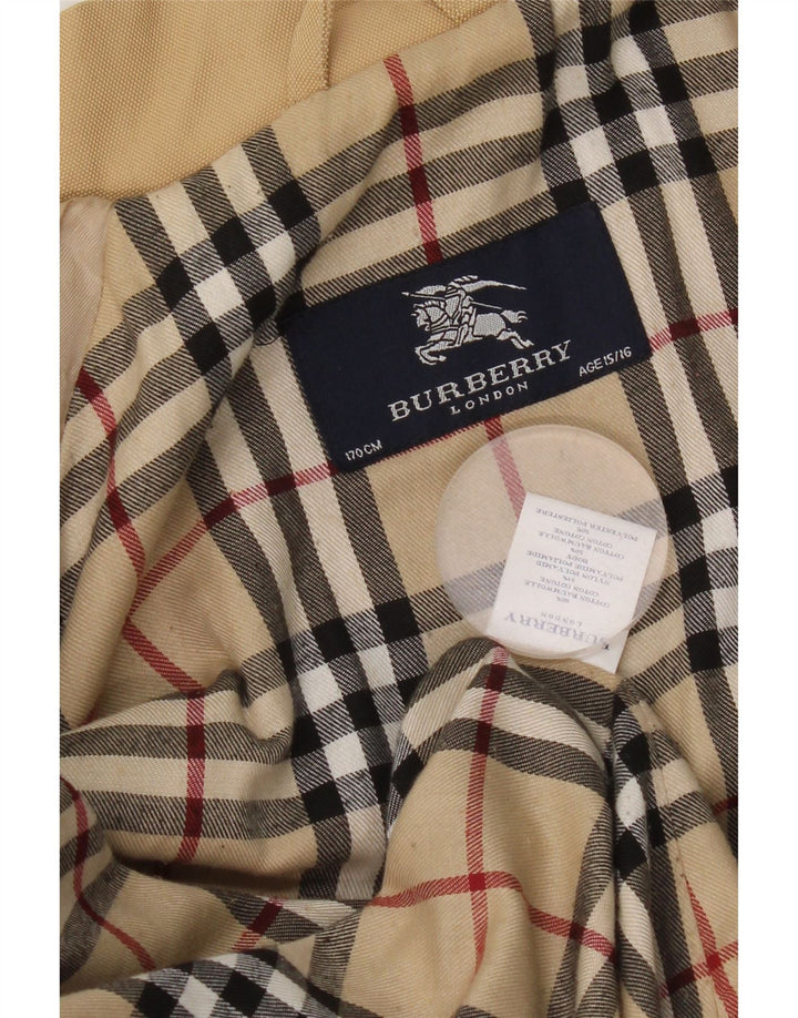 Giacca a vento da bambino Burberry 15-16 anni in cotone beige
