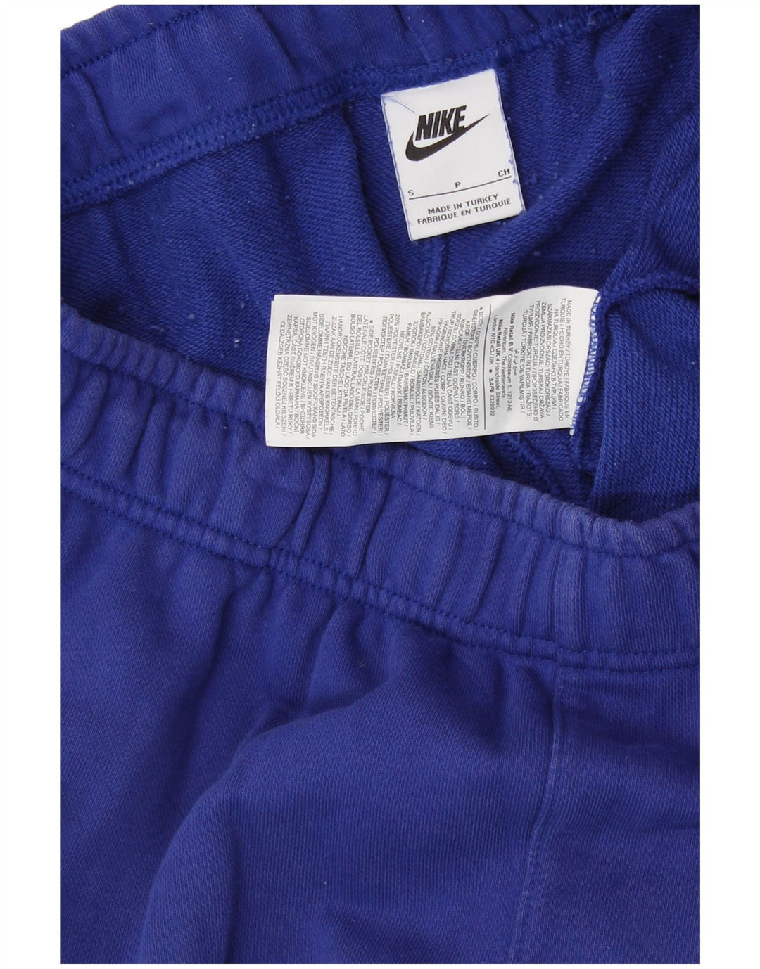 Pantaloncini sportivi con grafica da uomo NIKE piccoli in cotone blu